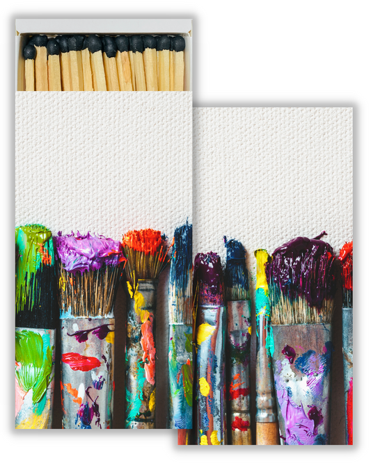 Decorative Matchbox - Paint Brushes