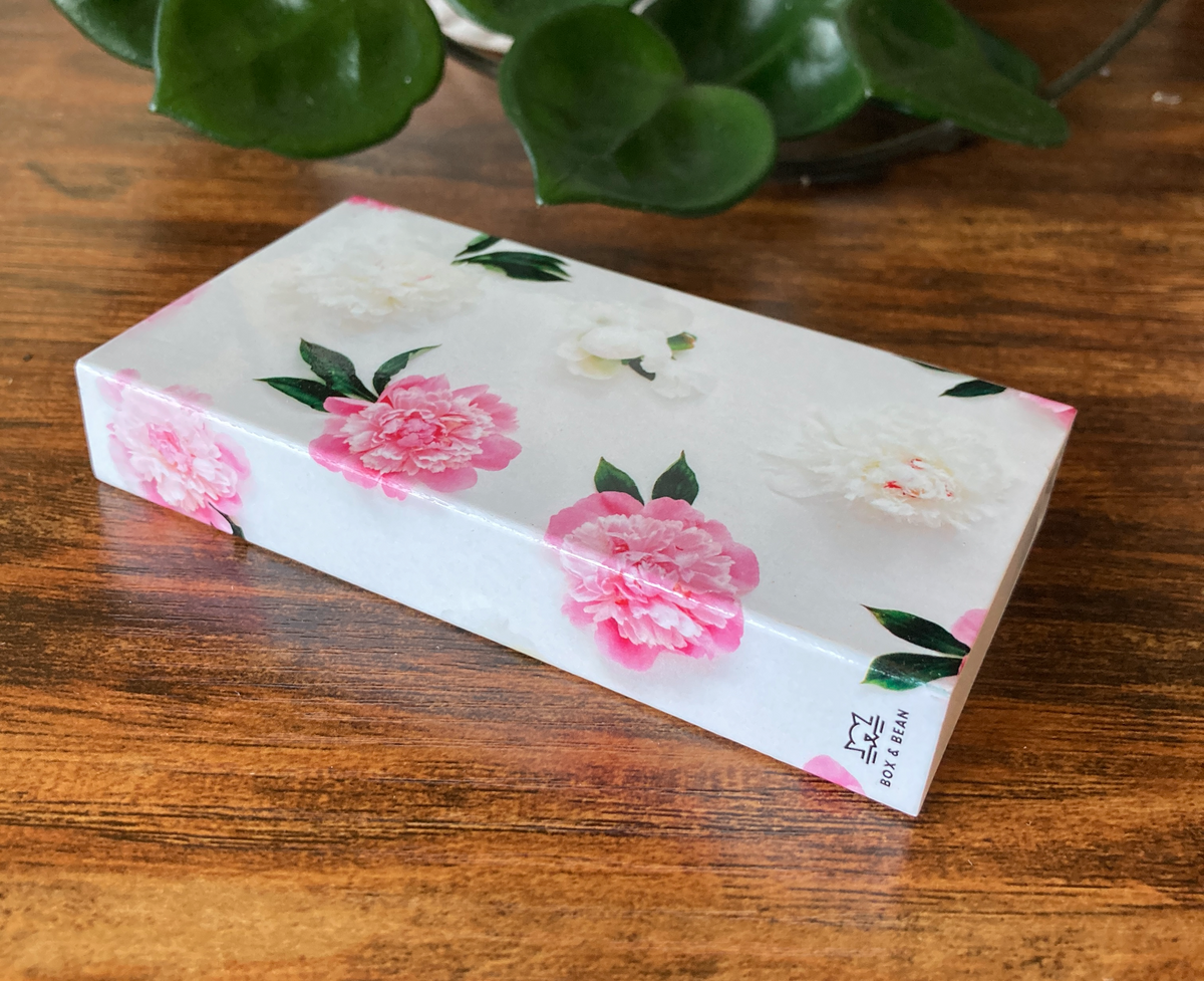 Decorative Matchbox - Peonies