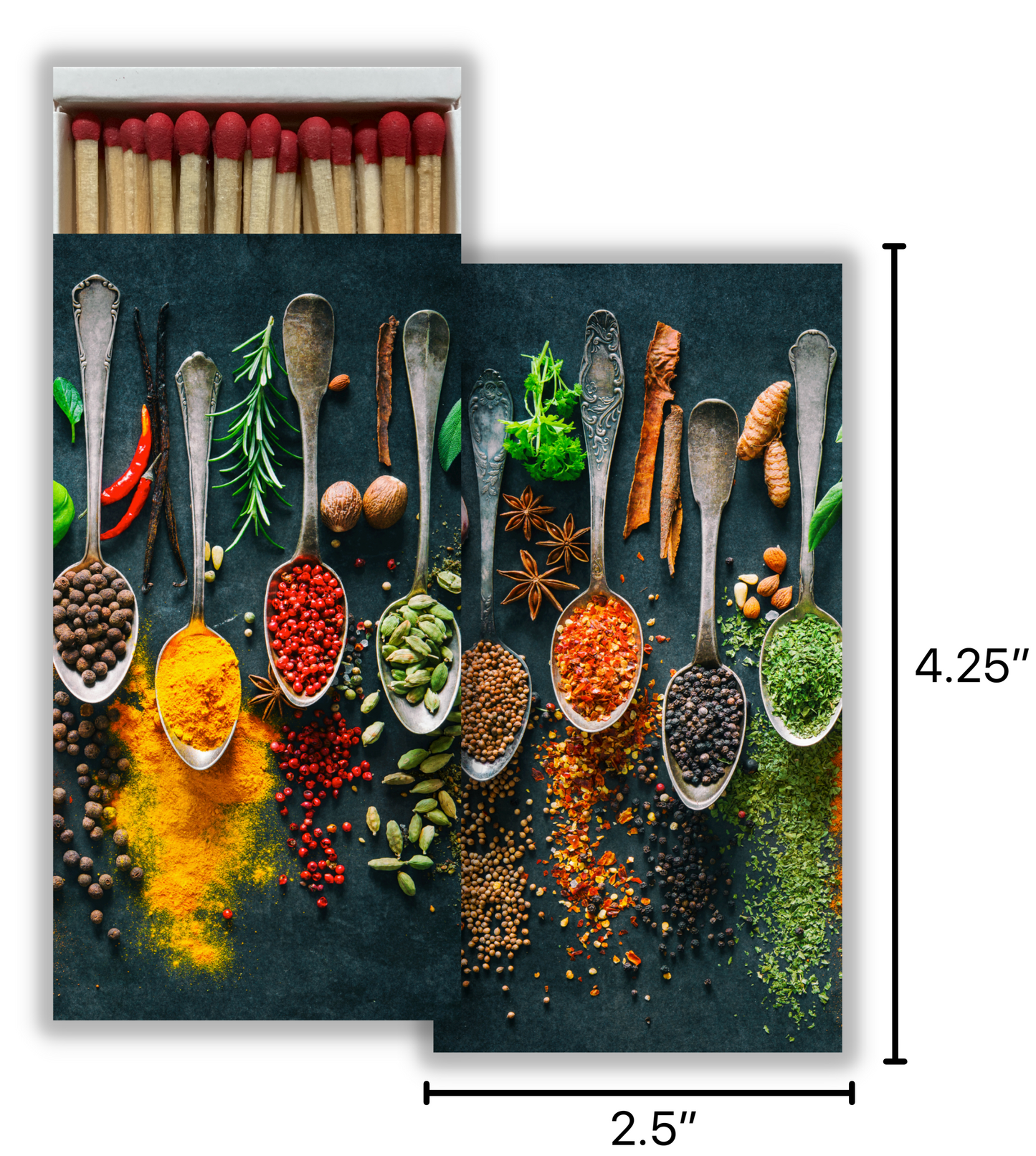 Decorative Matchbox - Herbs and Spices
