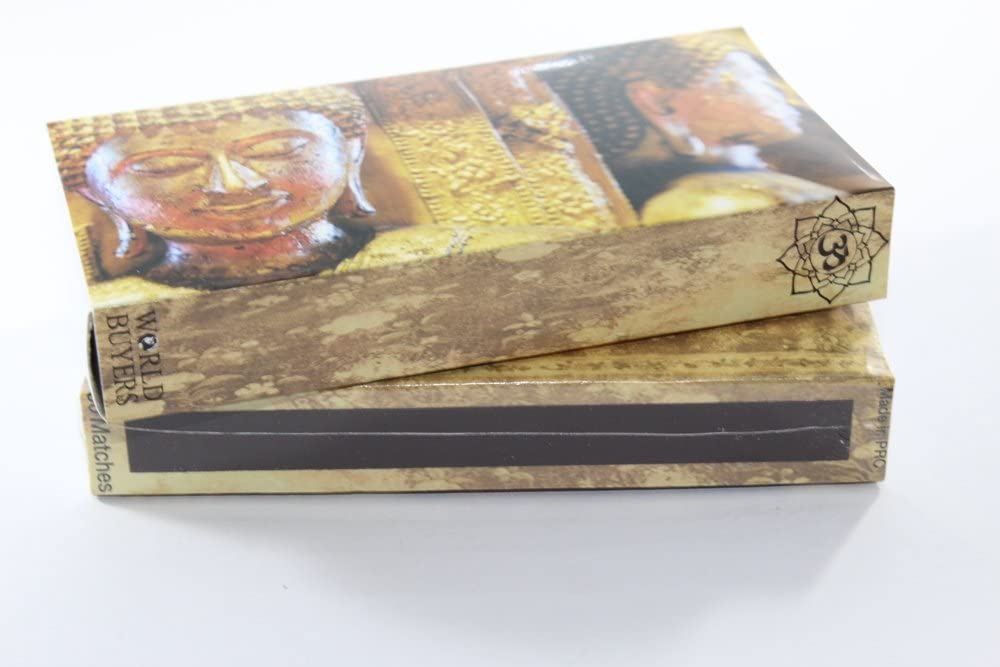 Decorative Matchbox - Golden Buddhas