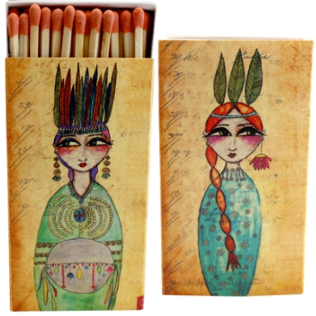 Decorative Matchbox - Native Princess