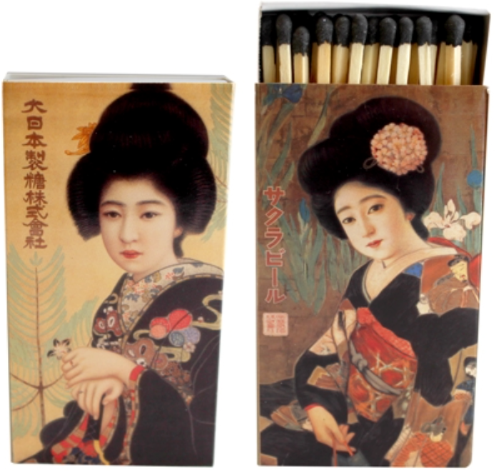 Decorative Matchbox - Geisha