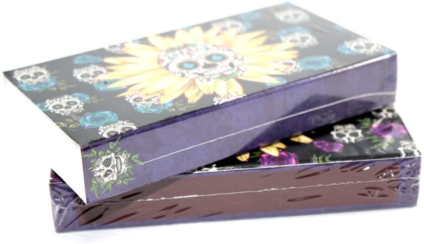 Decorative Matchbox - Daisy Skulls