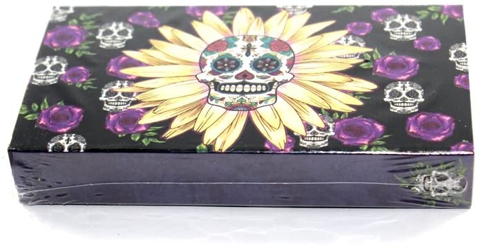 Decorative Matchbox - Daisy Skulls